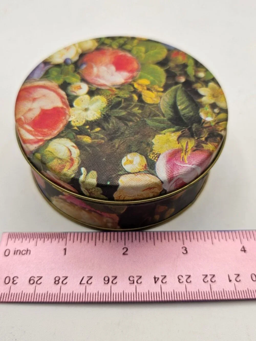 Set of 6 Drink Coasters and holder in Bright Floral